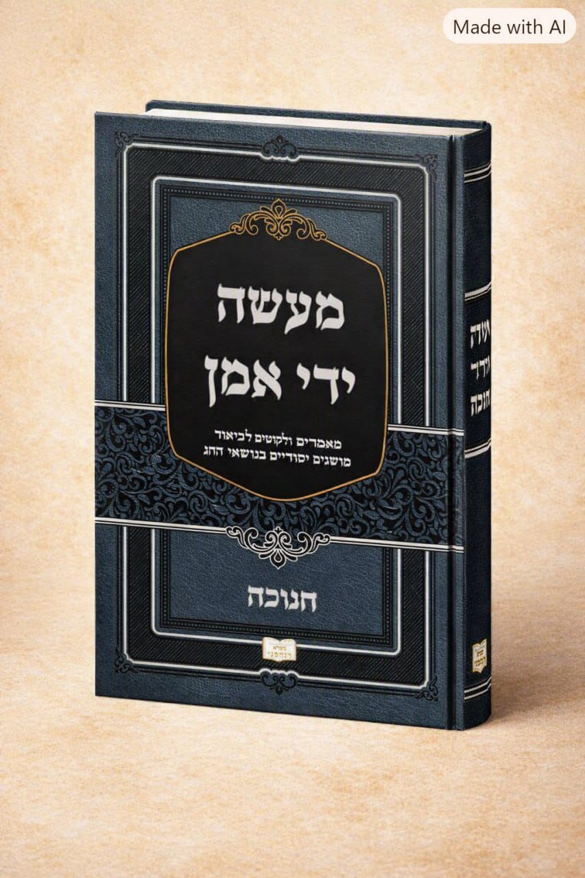 כריכת הספר מעשה ידי אמן – ימים נוראים